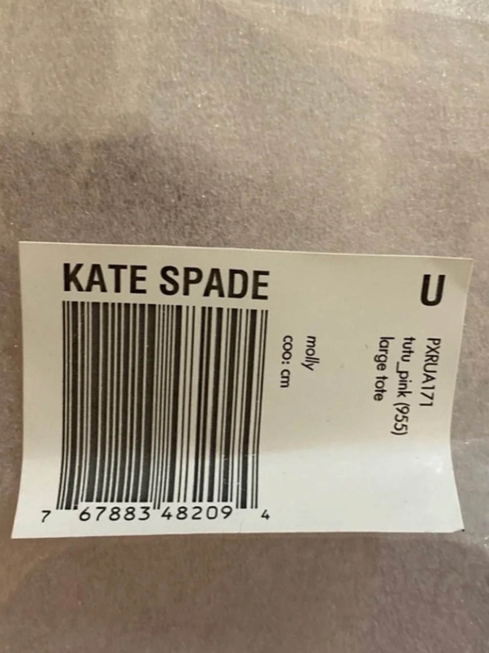 NWT Kate Spade Tutu Pink Large Molly Tote - Picture 4 of 7